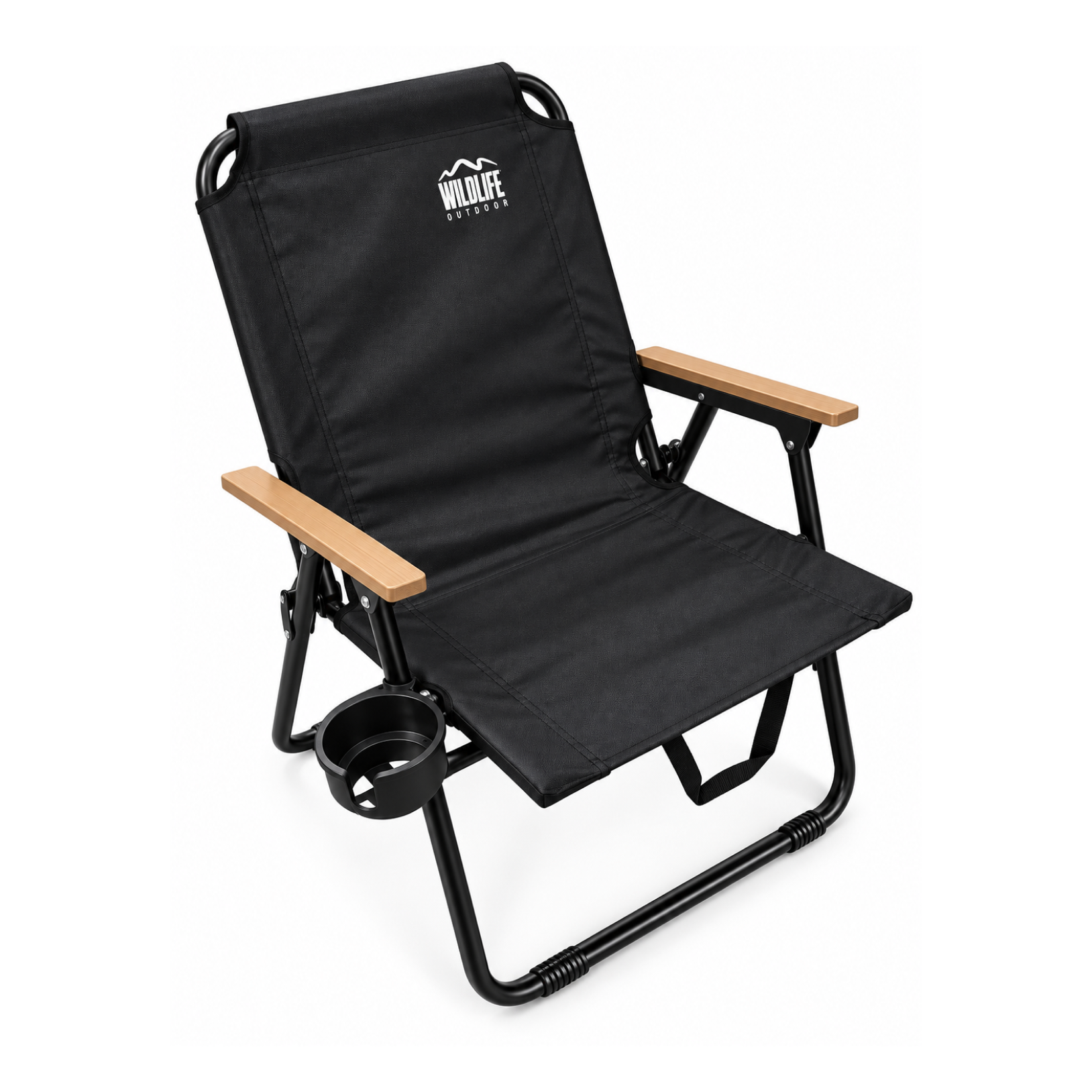 SILLA NEGRA PLEGABLE PLAYERA PRO TELA 600D OXFORD