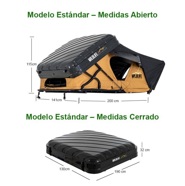 CARPA DE TECHO HARD SHELL 196X208 - Imagen 3
