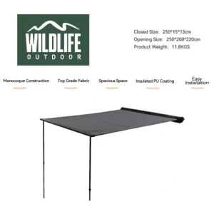 TOLDO LATERAL 200X250 AUTO JEEP CAMIONETA