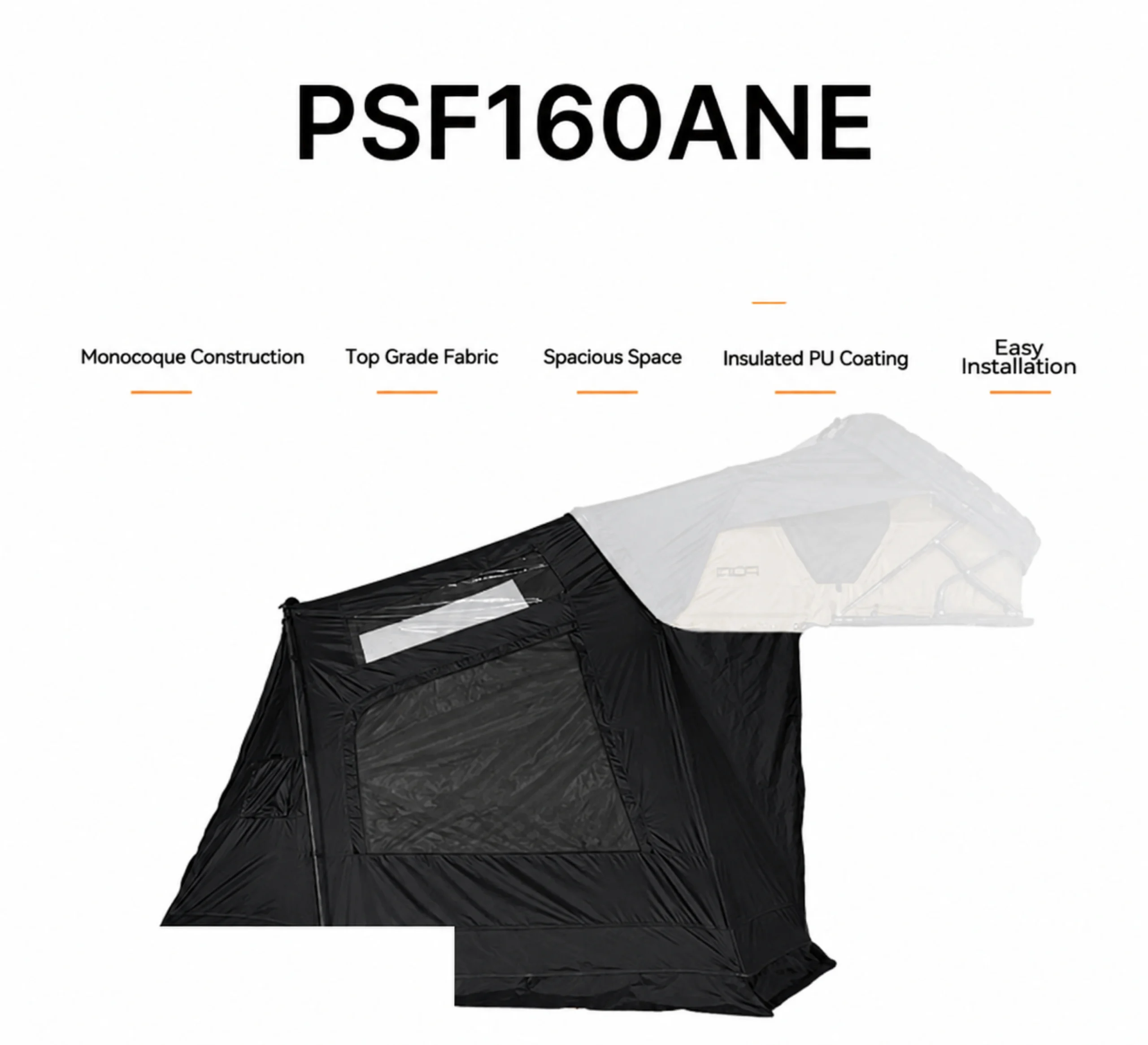 ANEXO VESTIDOR LATERAL PARA CARPA ABS160 NEGRO