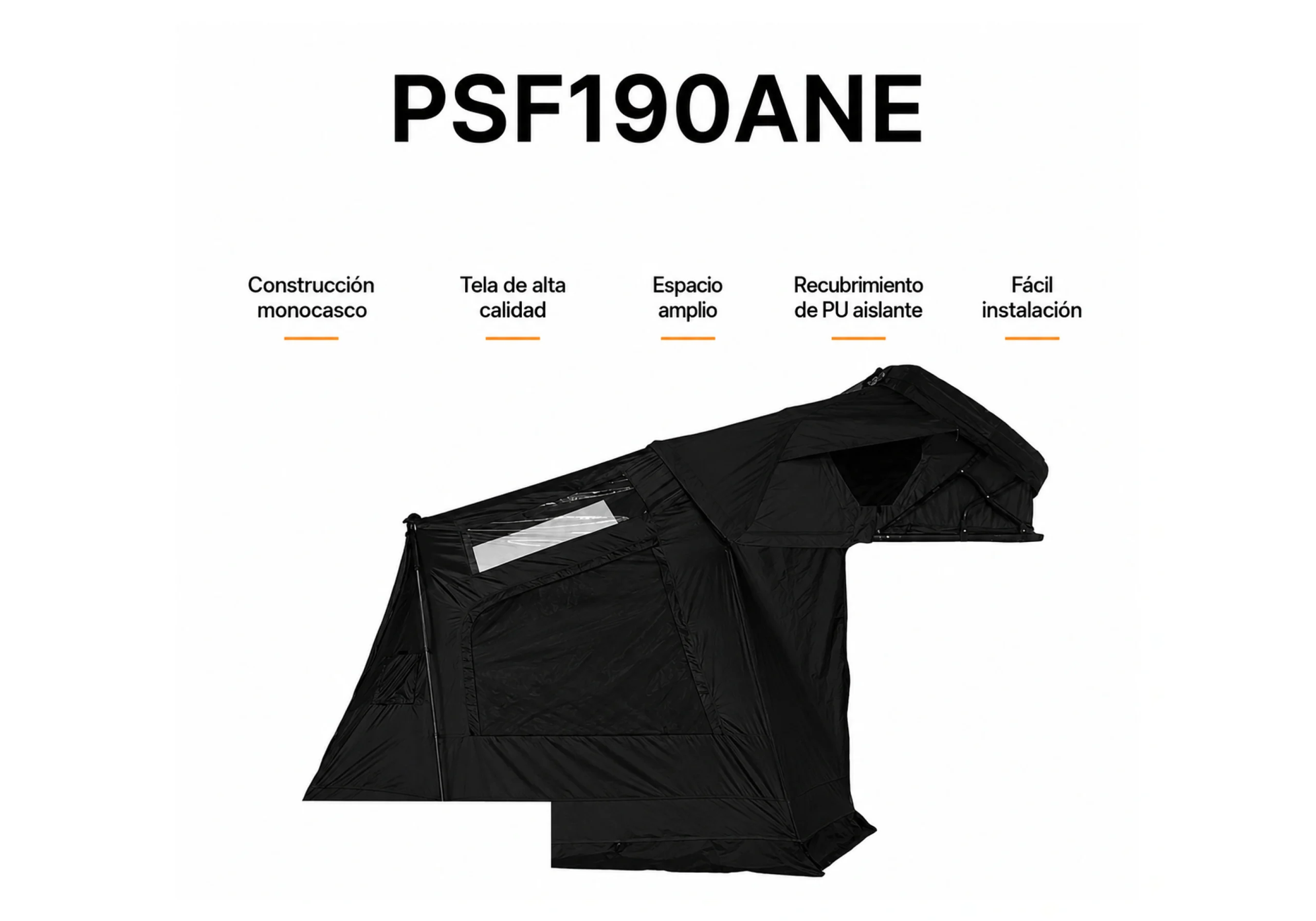 ANEXO VESTIDOR LATERAL PARA CARPA ABS190 NEGRO