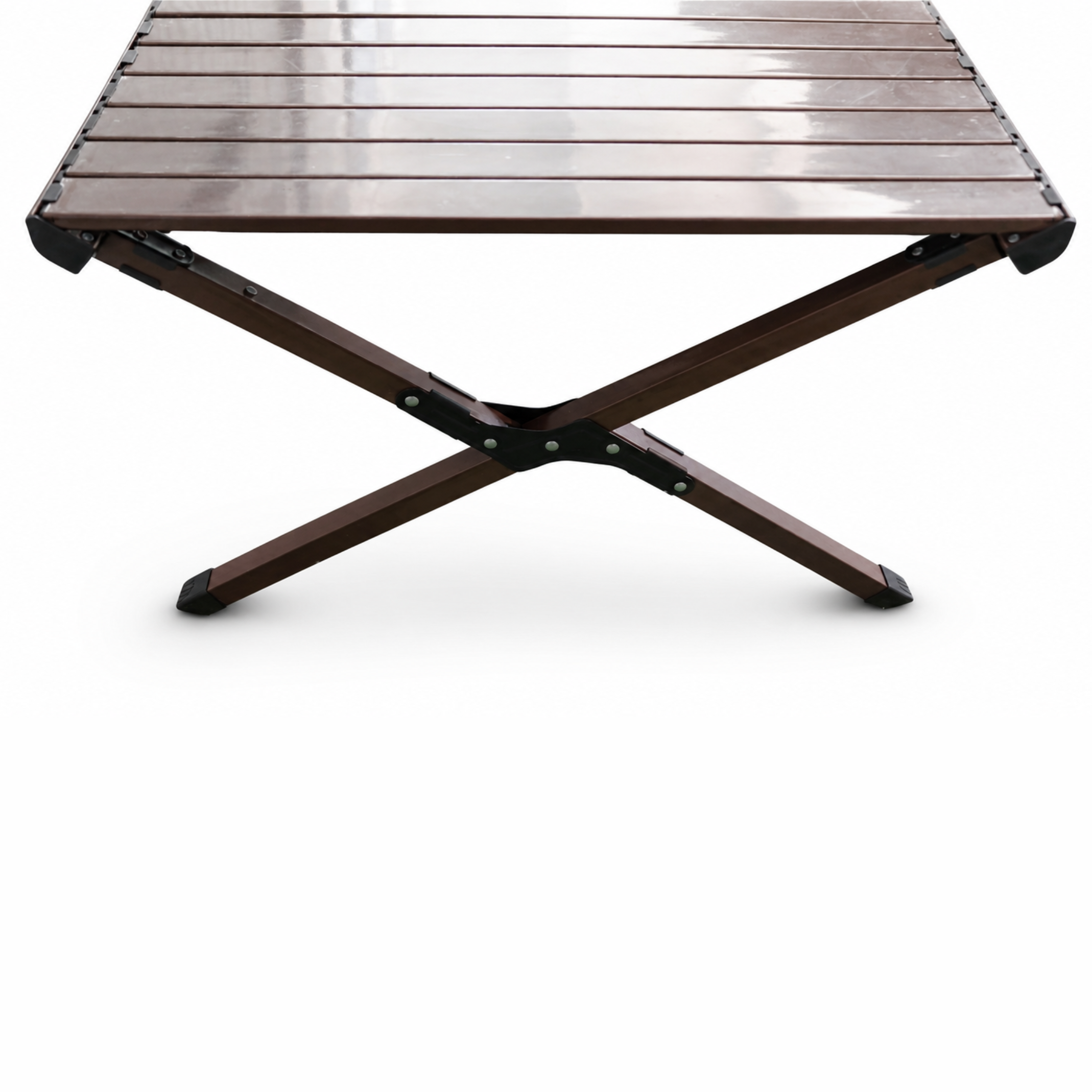 MESA ALUMINIO PLEGABLE CAFE 90X60X45 - Imagen 2