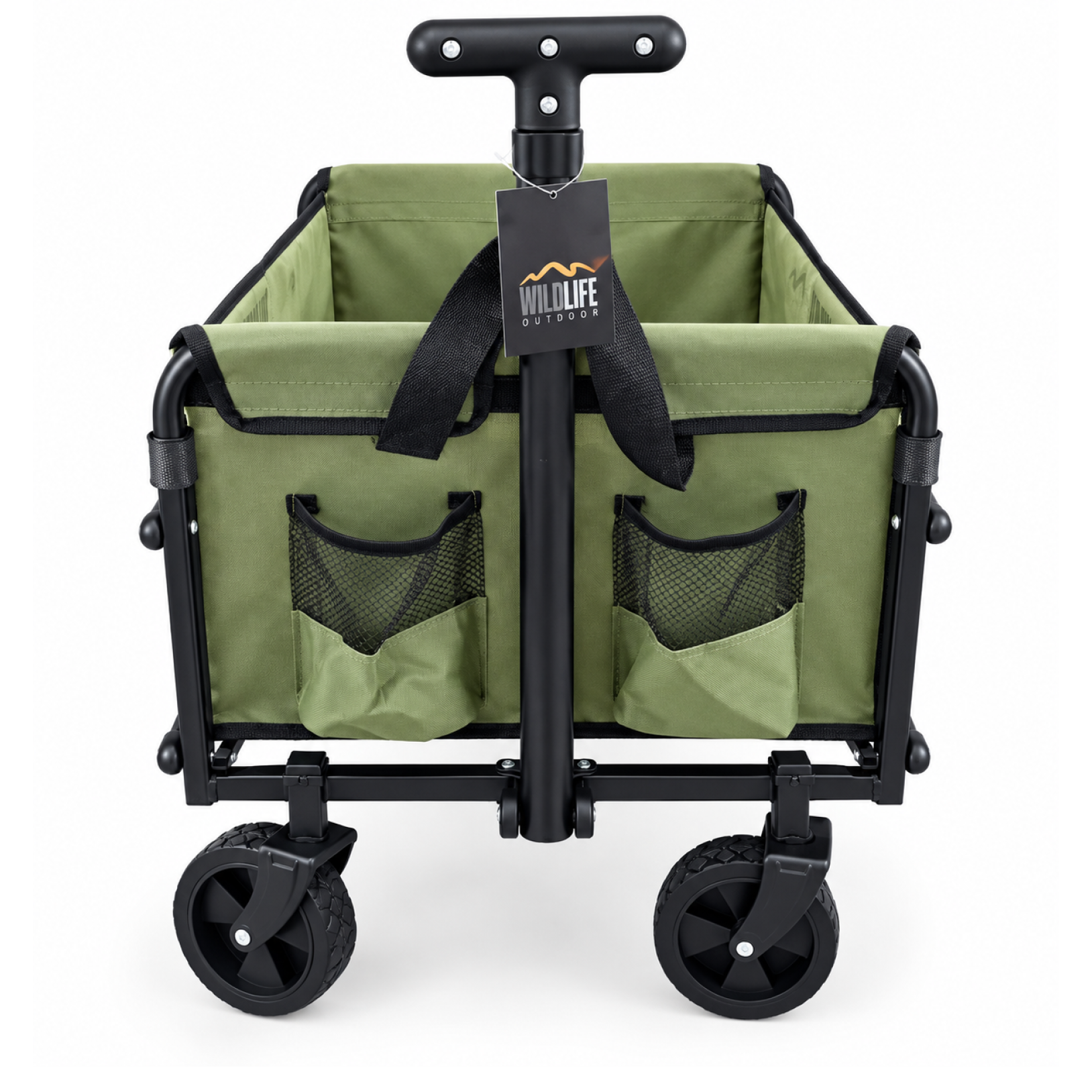 CARRITO PLEGABLE 60L/60KG CAMPING 78X47X65CM VERDE - Imagen 2