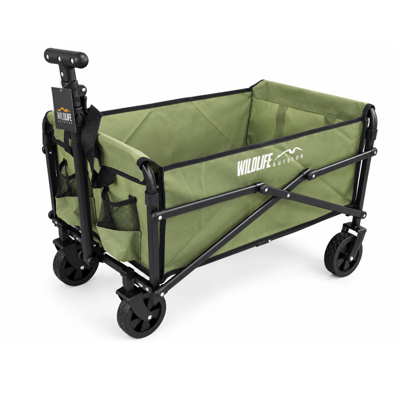 CARRITO PLEGABLE 60L/60KG CAMPING 78X47X65CM VERDE