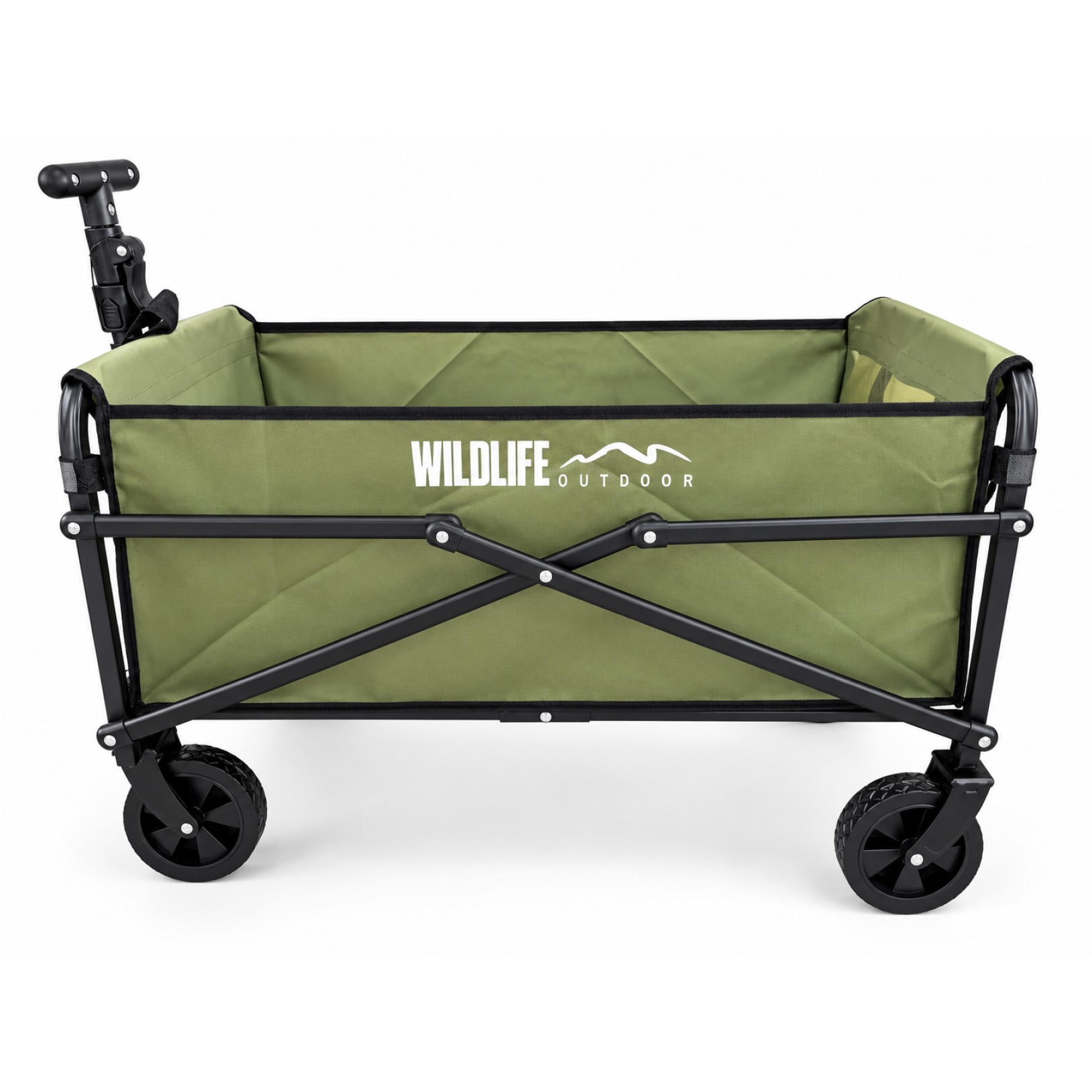 CARRITO PLEGABLE 60L/60KG CAMPING 78X47X65CM VERDE - Imagen 4