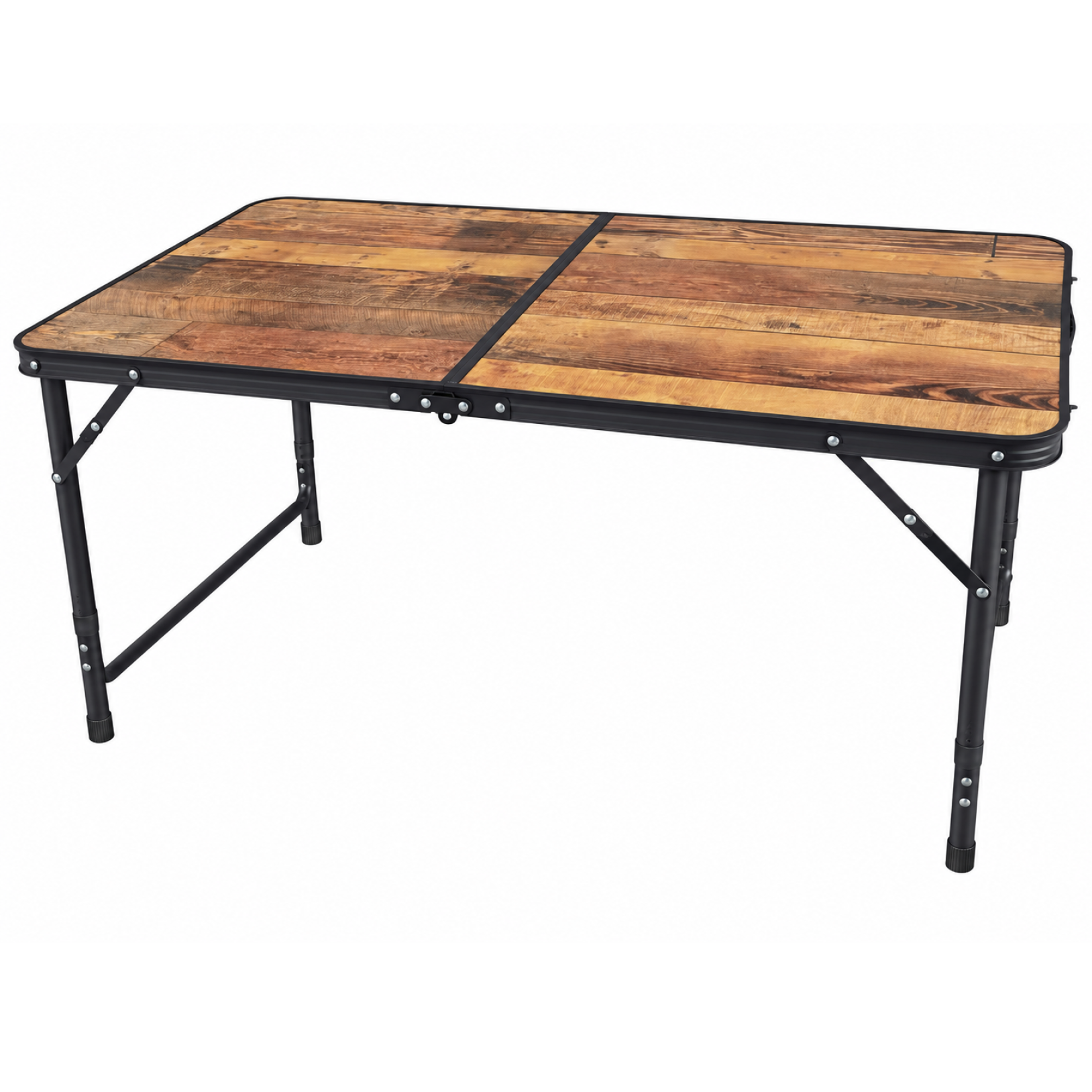 MESA ALUMINIO Y MDF 120X60 REGULABLE ALTURA 60/70