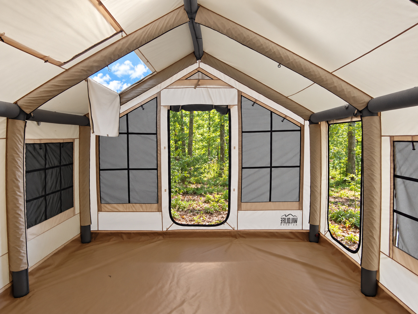 CARPA GLAMPING INFLABLE 3.5X4.5 ALGODON - Imagen 6