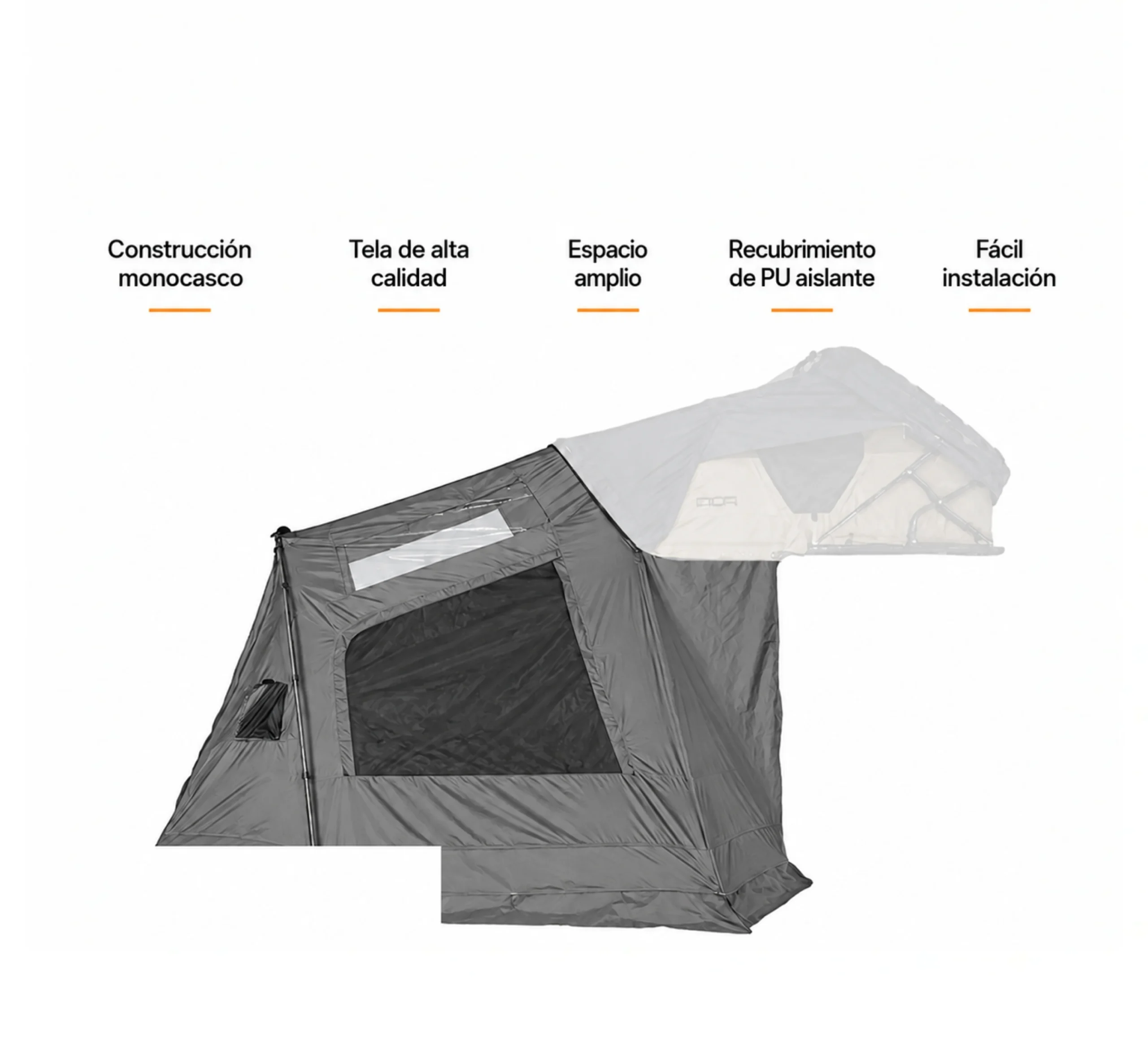 ANEXO VESTIDOR LATERAL PARA CARPA PS190ABSG GREY BLAK